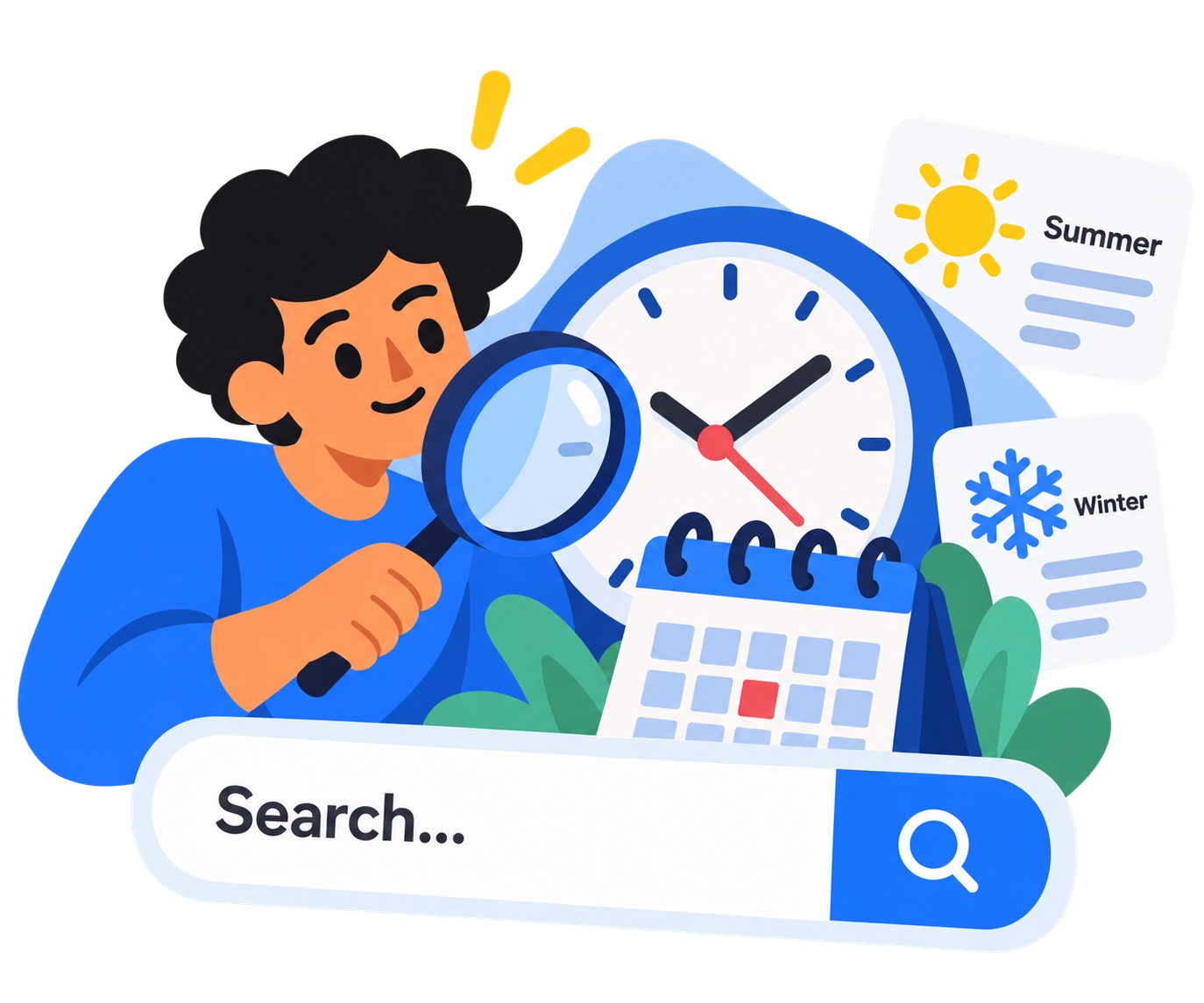 البحث عن أوقات الدوام
